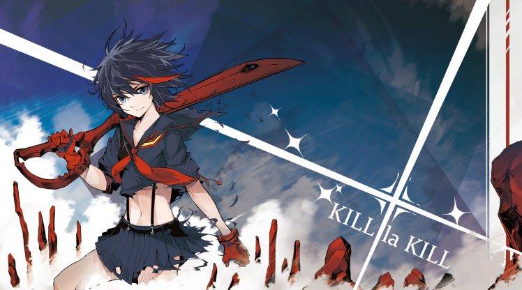Kill La Kill, Matoi Ryuuko, Senketsu, Anime, Anime Girls HD Wallpaper Desktop Background