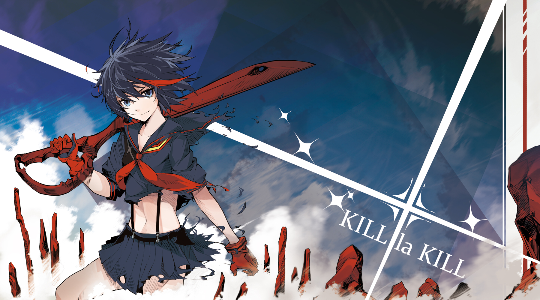 Kill La Kill, Matoi Ryuuko, Senketsu, Anime, Anime Girls Wallpaper
