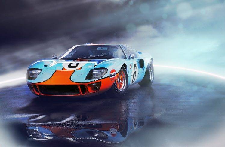 Ford GT, Vehicle, Car, Ford, Ford GT40 HD Wallpaper Desktop Background
