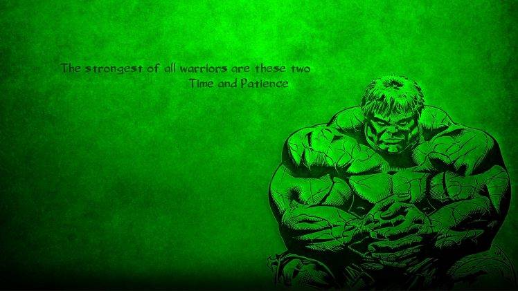 Hulk, Green, Quote HD Wallpaper Desktop Background