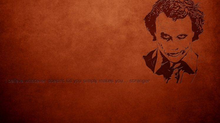 Joker, Heath Ledger, Quote HD Wallpaper Desktop Background