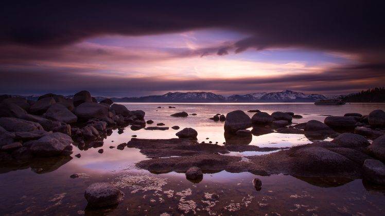 landscape, Water, Sea, Rock, Clouds HD Wallpaper Desktop Background