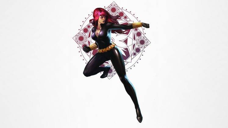 Black Widow, Marvel Comics, Simple Background HD Wallpaper Desktop Background