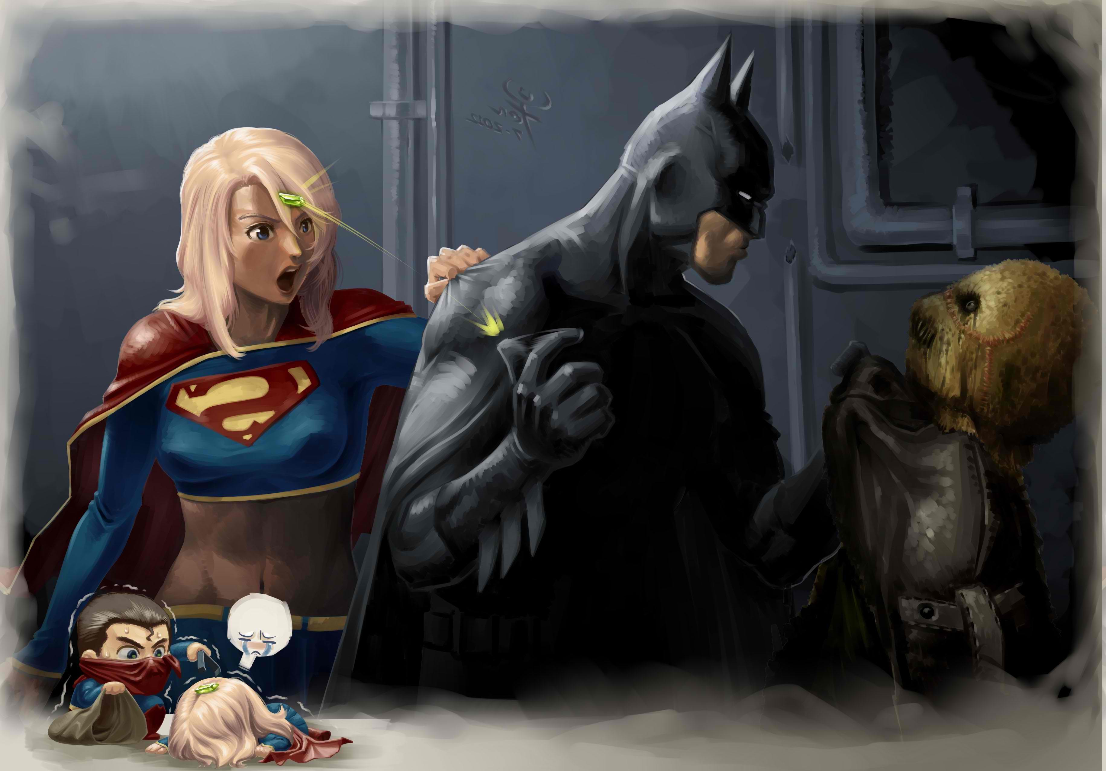 Batman, DC Comics, Supergirl, Scarecrow (character) Wallpaper