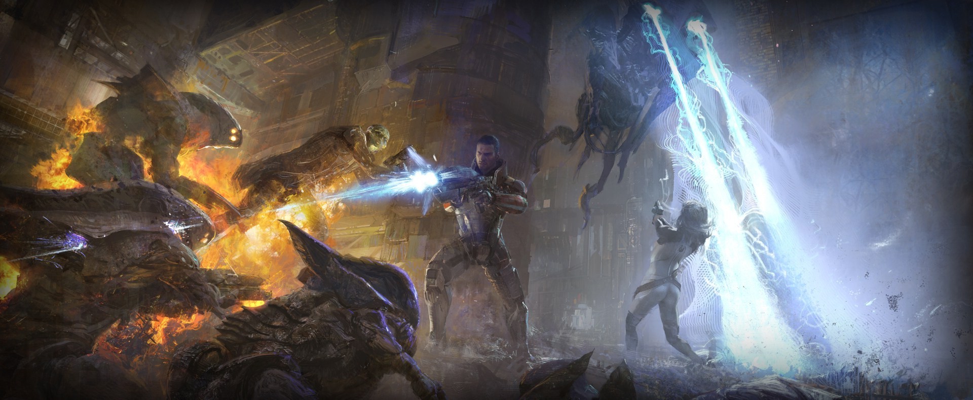 Mass Effect, Mass Effect 2, Mass Effect 3, Commander Shepard, Miranda Lawson Wallpaper