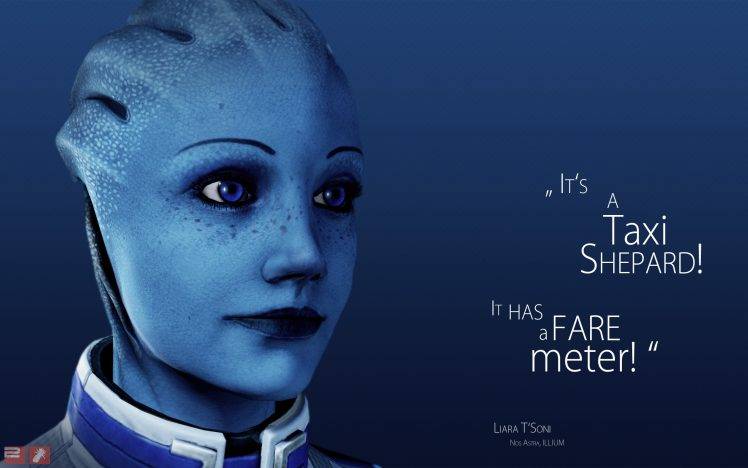 Mass Effect, Mass Effect 2, Mass Effect 3, Liara TSoni, Quote, Asari HD Wallpaper Desktop Background