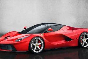 car, Ferrari LaFerrari, Red Cars