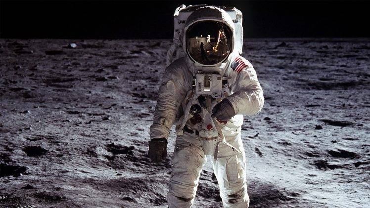 moon, Space, Astronaut, Apollo HD Wallpaper Desktop Background