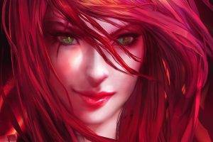 redhead, League Of Legends, Katarina Du Couteau