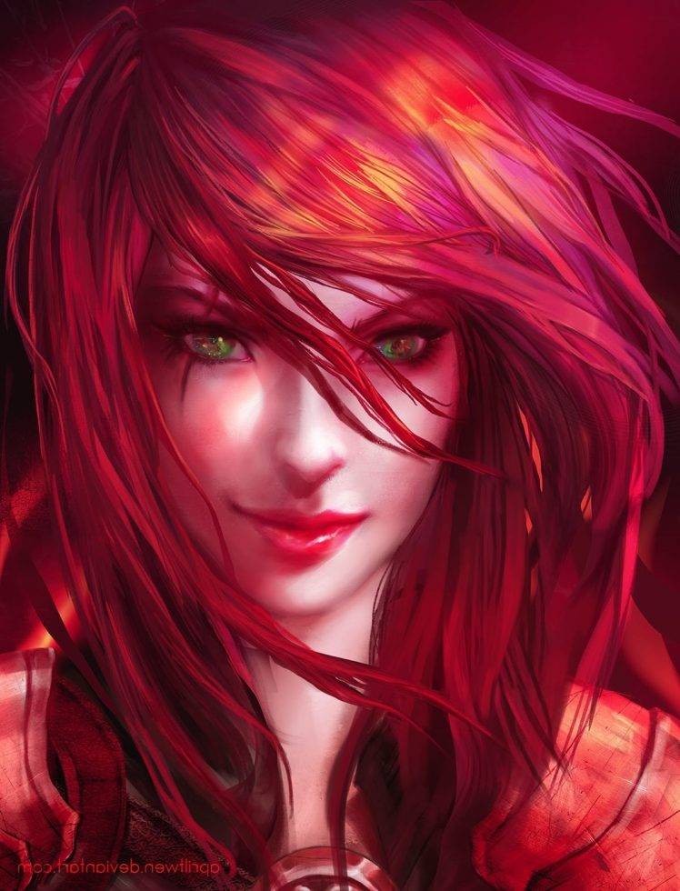 redhead, League Of Legends, Katarina Du Couteau HD Wallpaper Desktop Background
