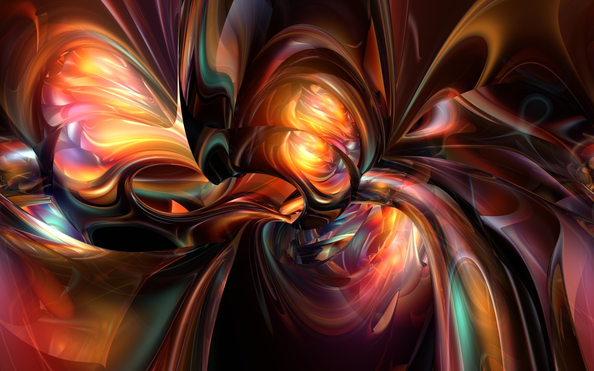 digital Art, Abstract, CGI, Colorful, Fractal