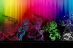 colorful, Abstract, Lines, Smoke