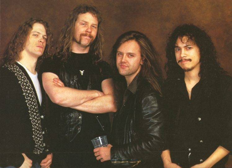 Metallica, Lars Ulrich, James Hetfield, Long Hair, Dark Hair, Heavy Metal, Thrash Metal, Beards, Black, Leather, Jeans, Kirk Hammett, Jason Newsted, Metal Music HD Wallpaper Desktop Background