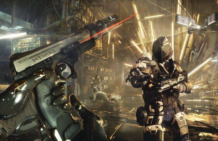 Deus Ex, Weapon, Cyberpunk, Science Fiction, Futuristic, Video Games, Deus Ex: Mankind Divided, Adam Jensen HD Wallpaper Desktop Background