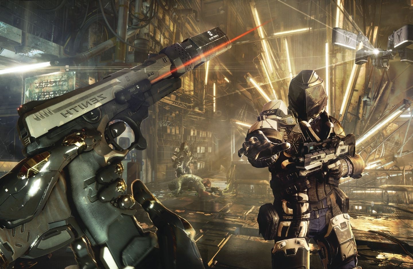 Deus Ex, Weapon, Cyberpunk, Science Fiction, Futuristic, Video Games, Deus Ex: Mankind Divided, Adam Jensen Wallpaper