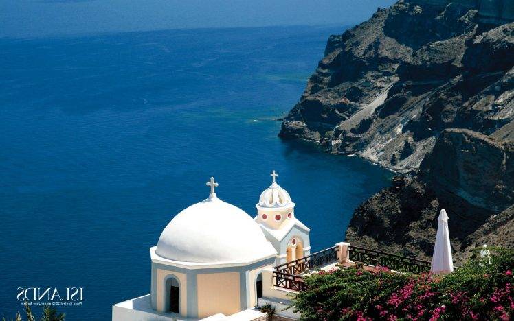 nature, Landscape, Greece, Santorini, Church HD Wallpaper Desktop Background