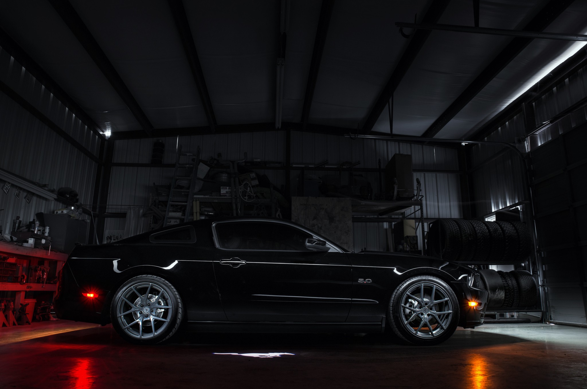 Ford Mustang GT, Ford, Ford Mustang, Muscle Cars, Black Paint Wallpaper