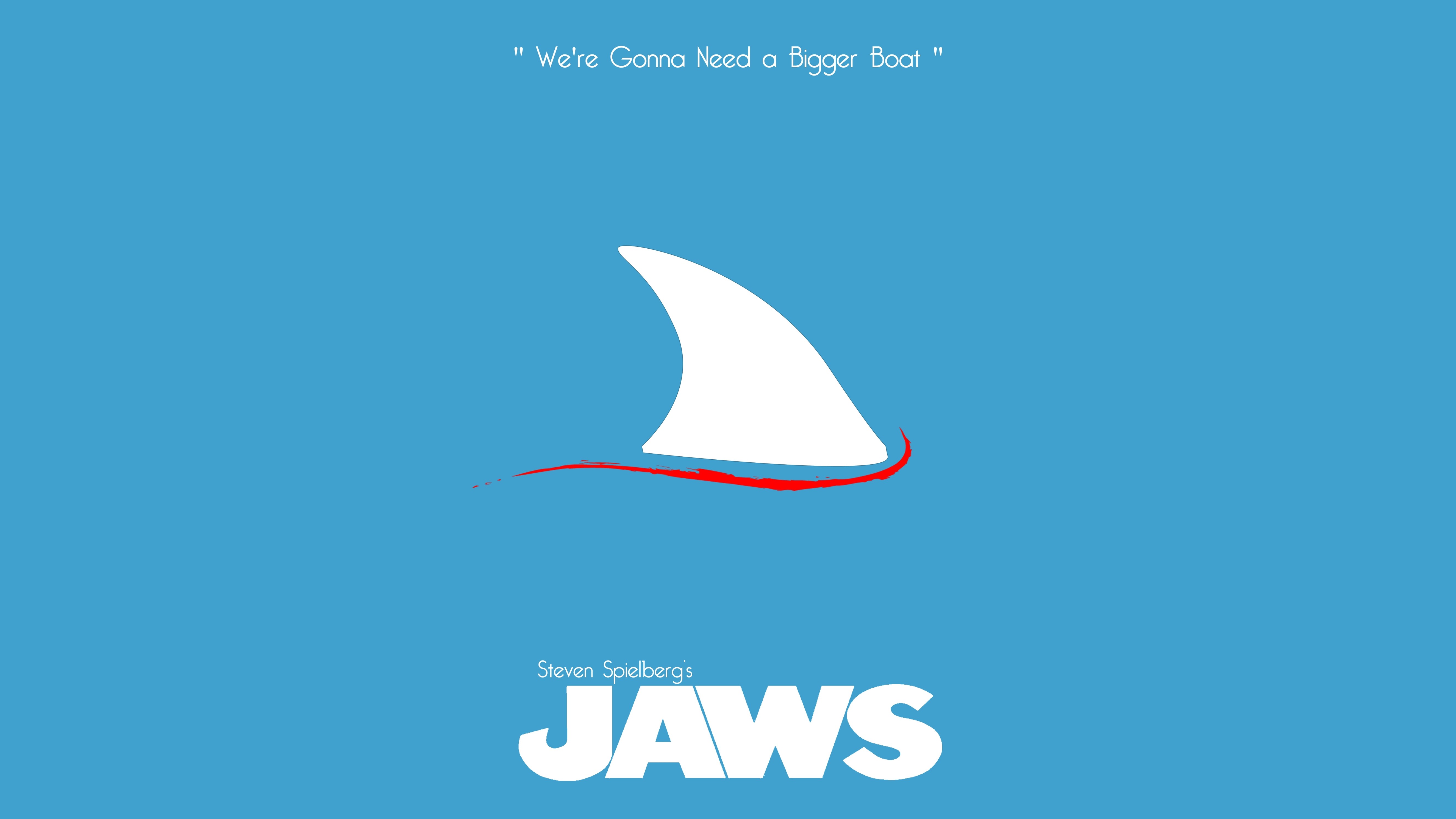 minimalism, Movies, Artwork, Jaws, Quote Wallpaper