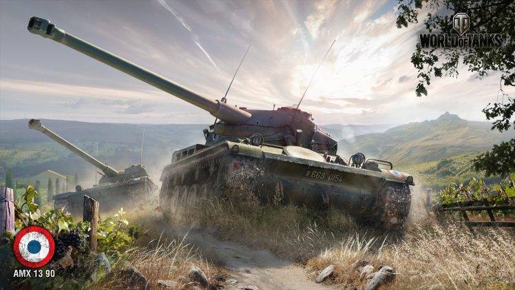 World Of Tanks, Wargaming, Video Games, AMX 13 90 HD Wallpaper Desktop Background