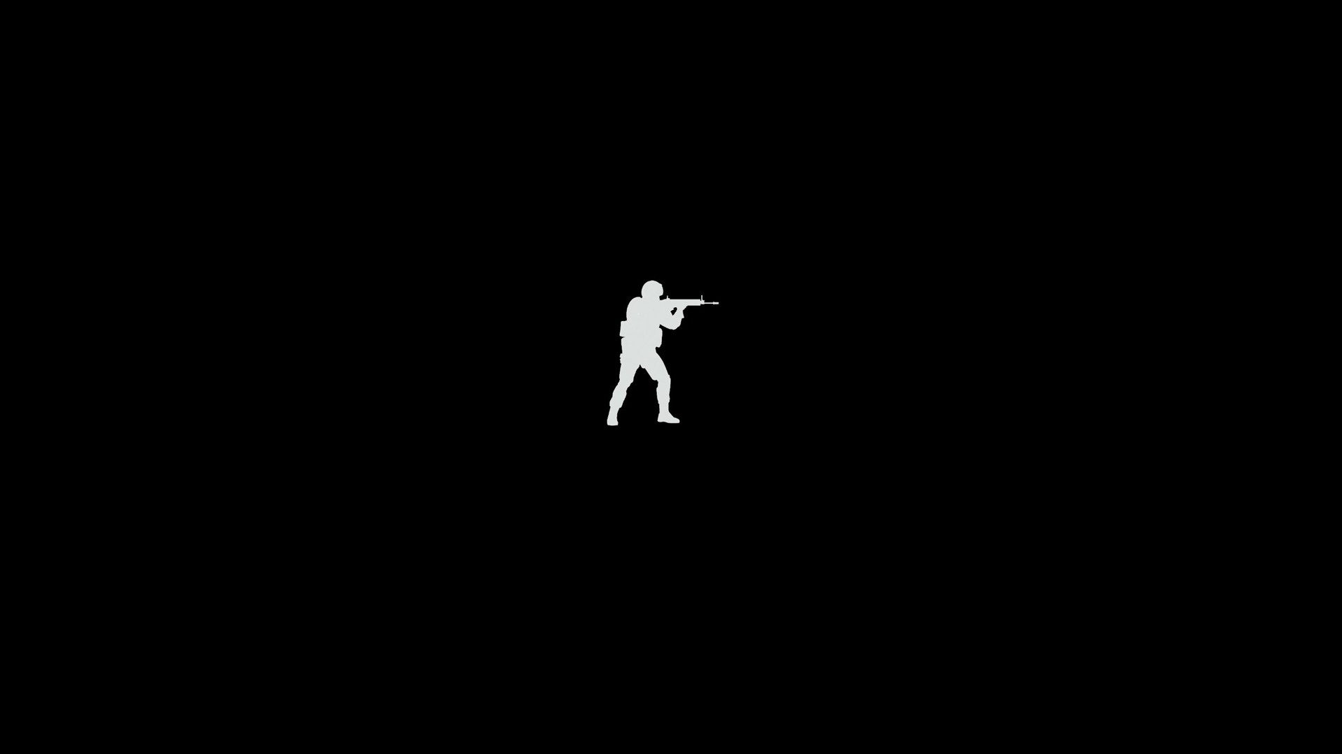 minimalism, Video Games, Counter Strike: Global Offensive, Black Wallpaper