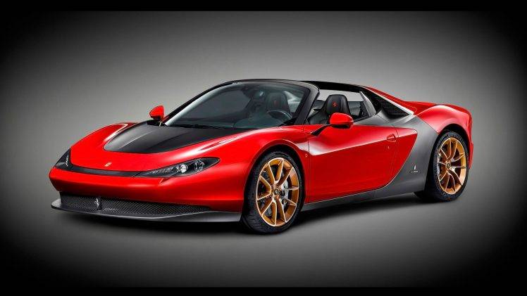 Ferrari, Pininfarina Sergio, Car, Red Cars, Vignette HD Wallpaper Desktop Background