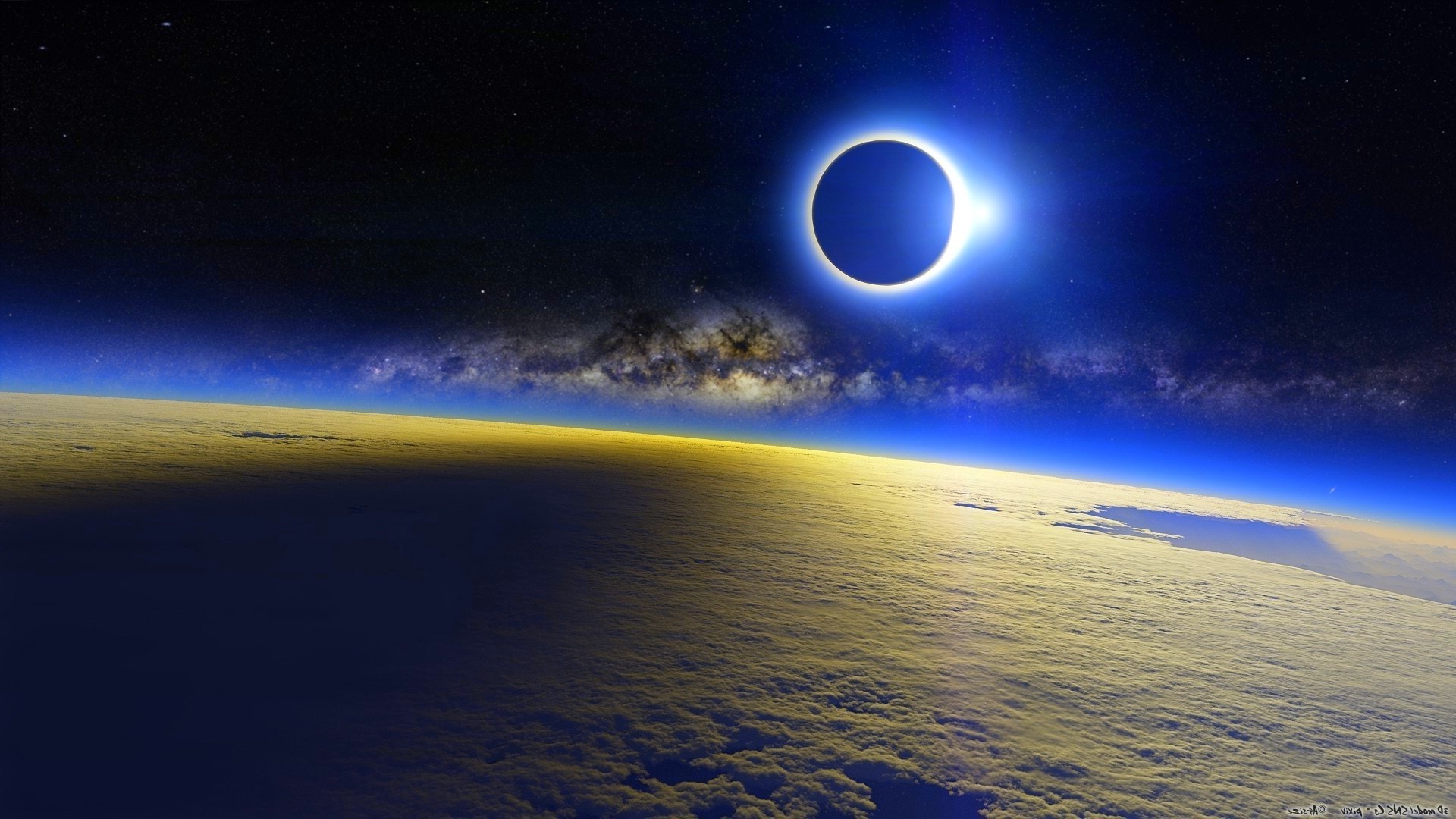 solar Eclipse, Space, Atmosphere Wallpaper