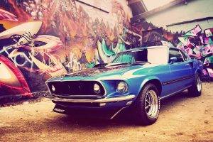 Ford Mustang Mach 1, Muscle Cars, Car, Ford, Ford Mustang, Shelby GT500, Blue Cars, Graffiti