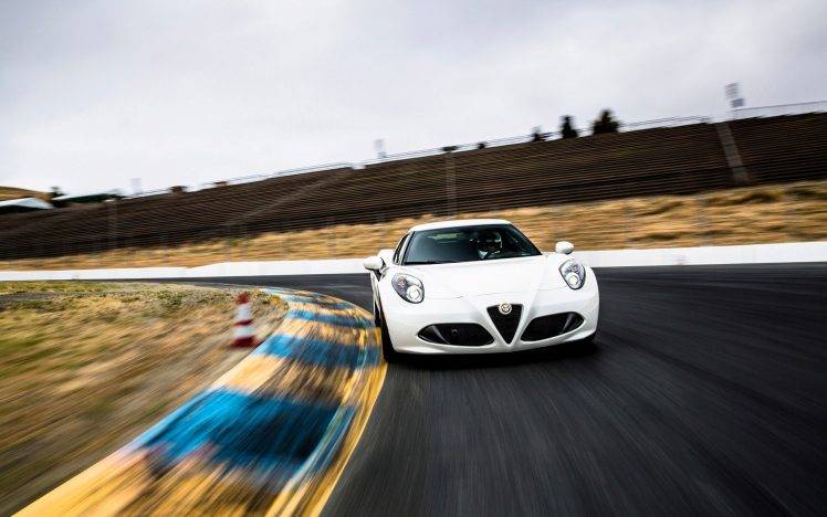 car, Alfa Romeo, Alfa Romeo 4C, Blurred HD Wallpaper Desktop Background