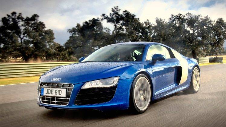car, Audi, Audi R8, Blue, Blue Cars HD Wallpaper Desktop Background