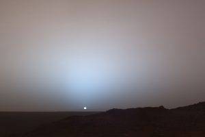 landscape, Sunrise, Mars