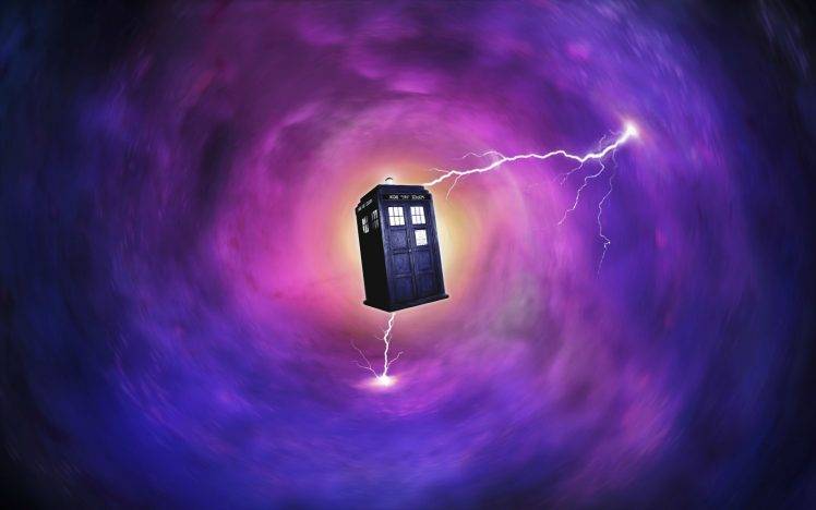 lightning, TARDIS, Space, Doctor Who HD Wallpaper Desktop Background