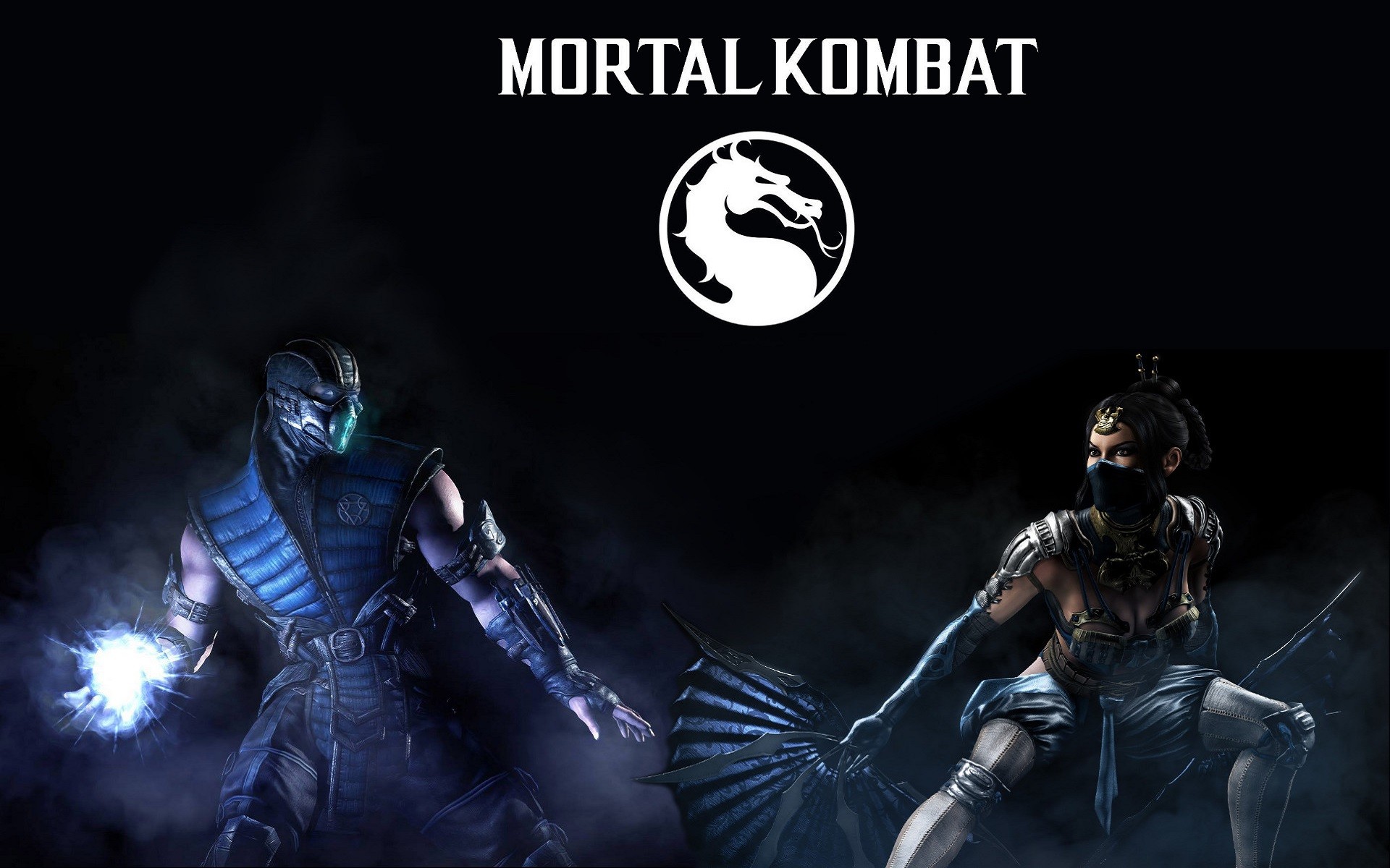 Sub Zero, Kitana, Mortal Kombat X, Mortal Kombat, Dragon, Mist, Video Games Wallpaper