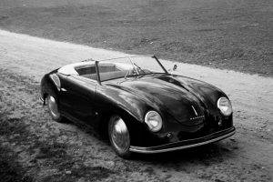old Car, Monochrome, Porsche 356, Porsche, Car