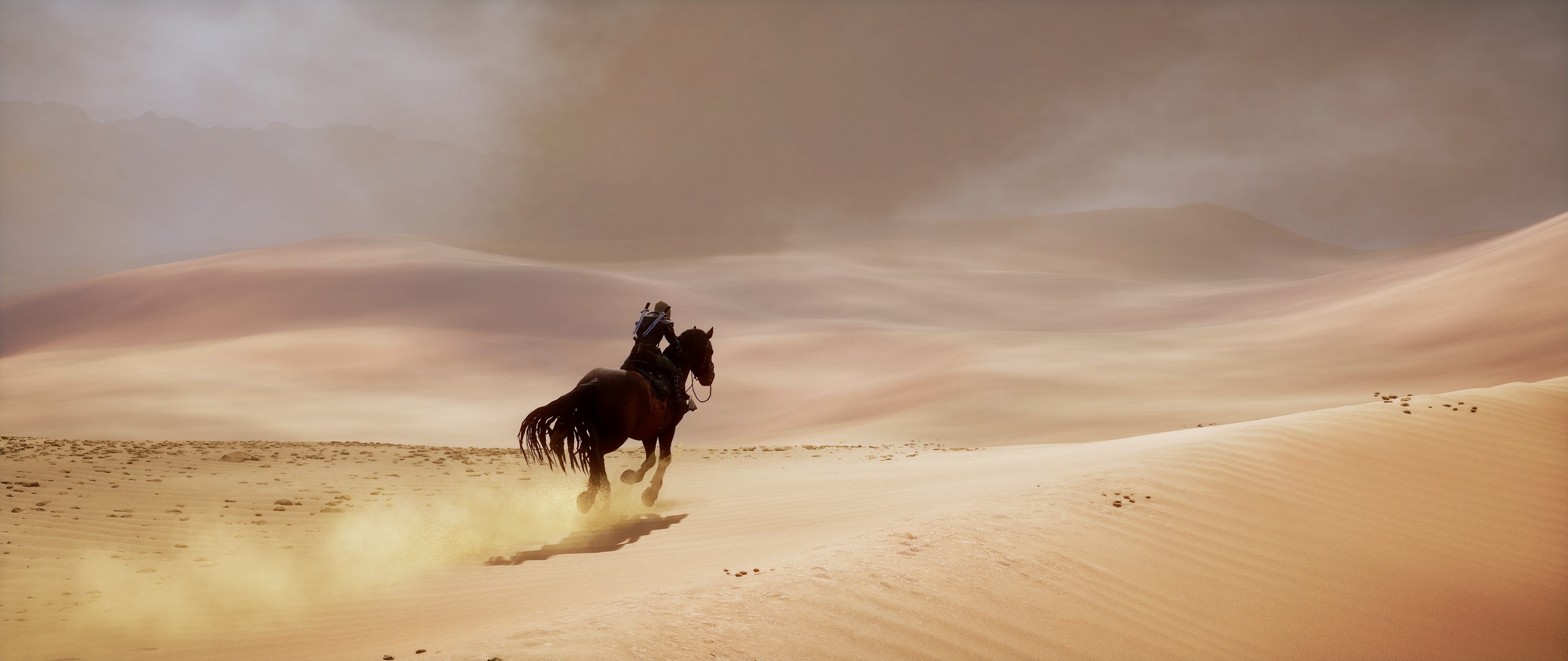 Лошадь пустыня песчаная буря скачать