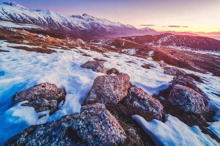 mountain, Landscape, Sunset HD Wallpaper Desktop Background