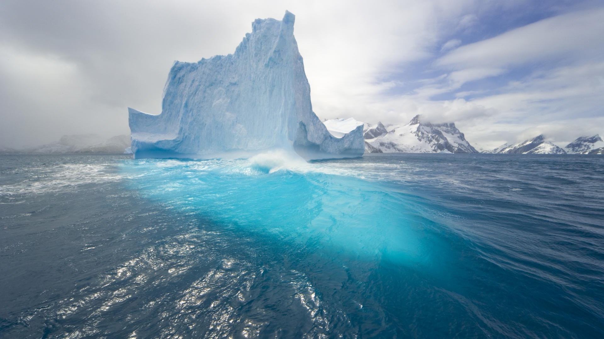 природа айсберг море горизонт nature iceberg sea horizon загрузить