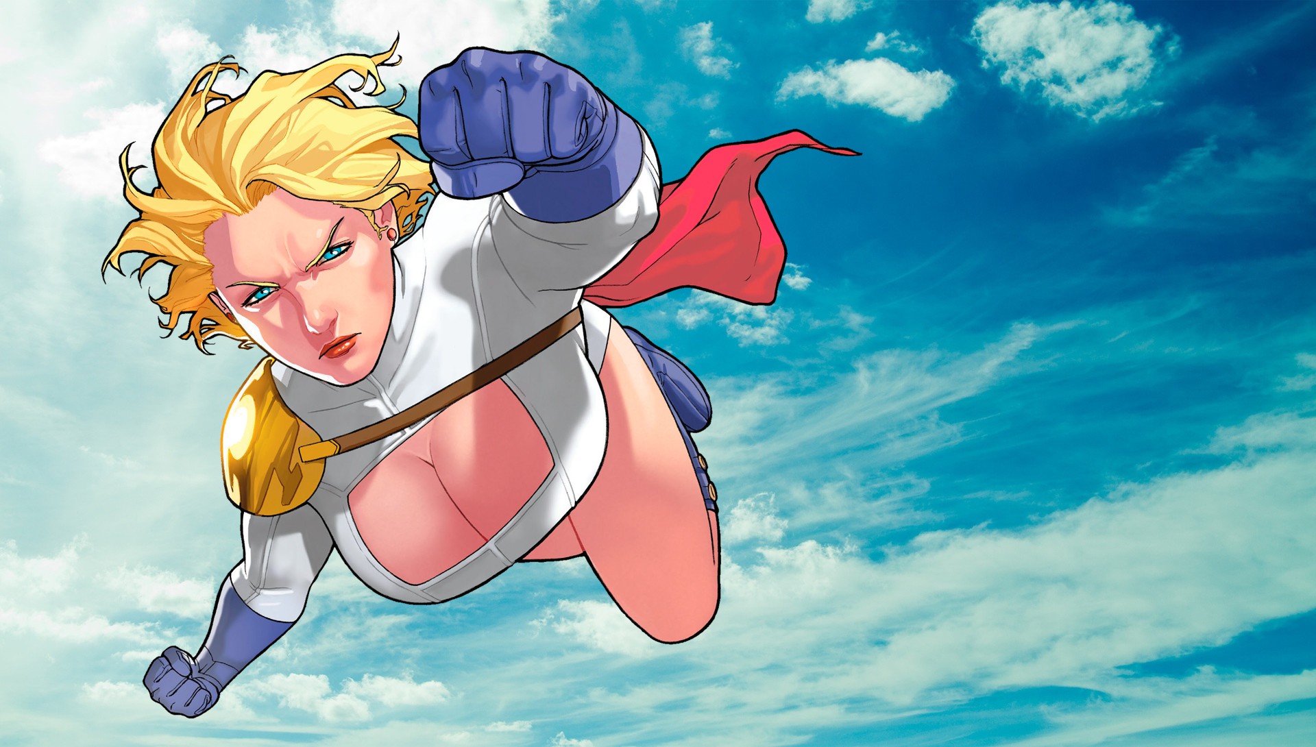 Dc Comics Power Girl Flying Wallpapers Hd Desktop And Mobile Backgrounds