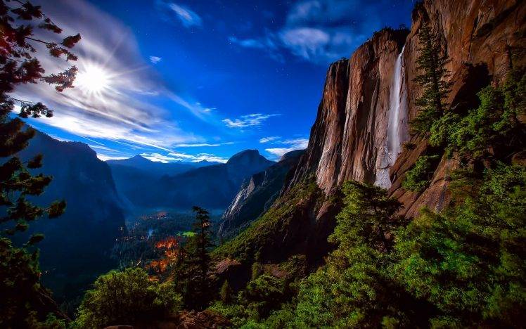 nature, Waterfall, Landscape HD Wallpaper Desktop Background