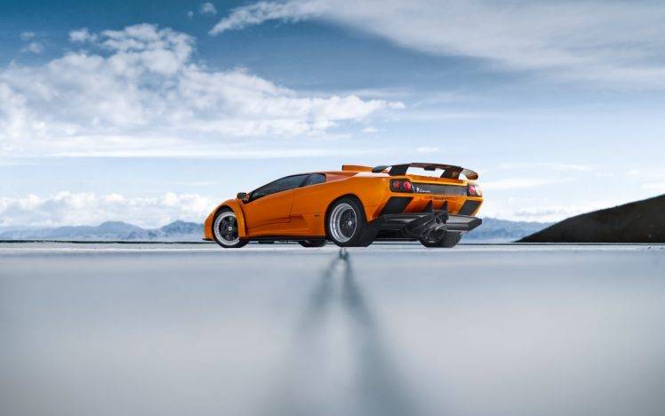 vehicle, Car, Lamborghini, Orange Cars, Lamborghini Diablo HD Wallpaper Desktop Background