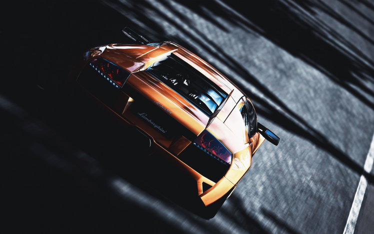 Lamborghini, Car, Orange, Lamborghini Murcielago, Italian Cars, Mid engine HD Wallpaper Desktop Background