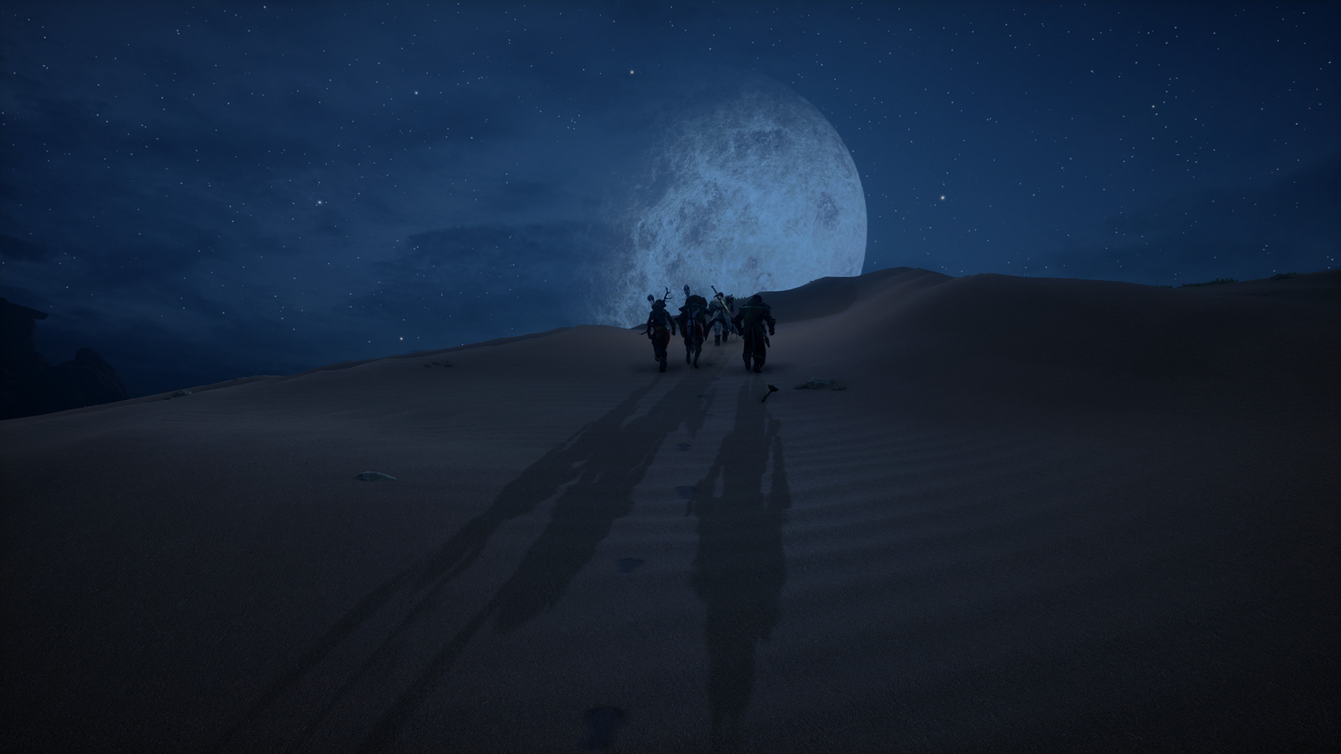 Пустыня ночью