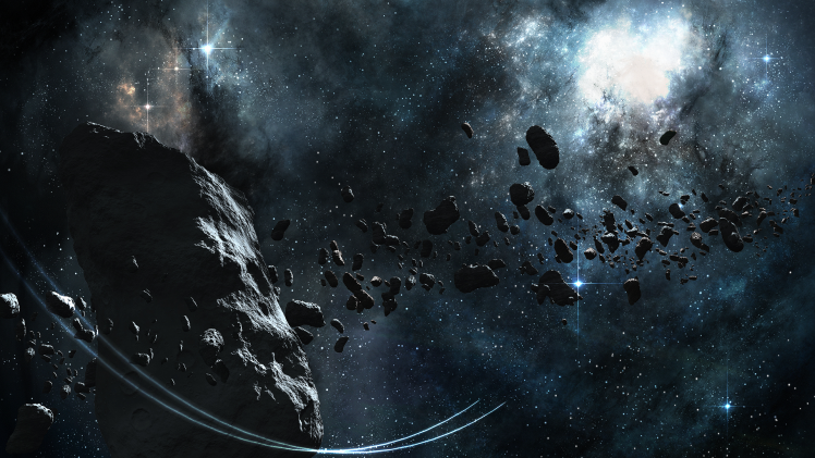 space, Asteroid, Digital Art, Space Art HD Wallpaper Desktop Background