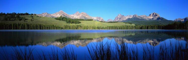 nature, Landscape, Reflection, Lake, Mountain, Trees HD Wallpaper Desktop Background