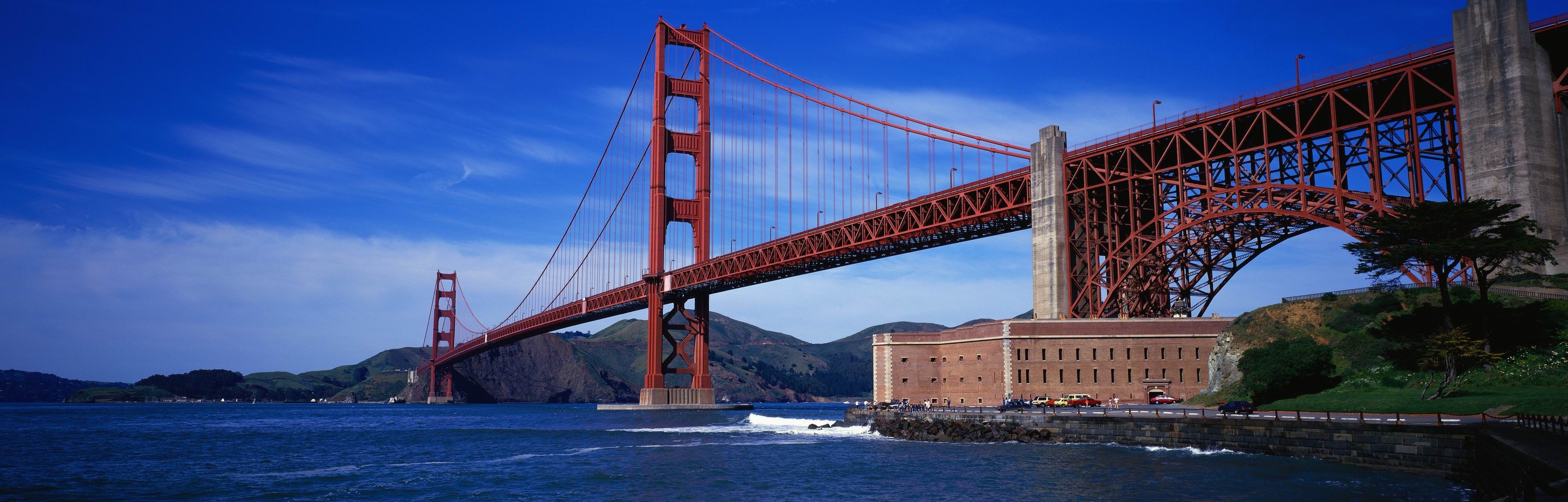 landscape, Golden Gate Bridge, Bridge, Sea Wallpaper