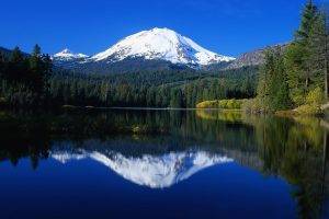 landscape, Lake, Reflection, Mountain, Forest, Trees