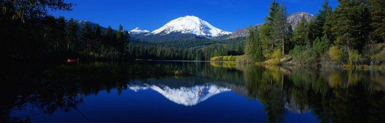 landscape, Lake, Reflection, Mountain, Forest, Trees HD Wallpaper Desktop Background