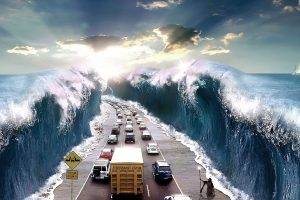 Moses, Humor, Car, Sea, Road
