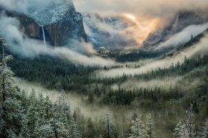 nature, Landscape, Mist, Mountain