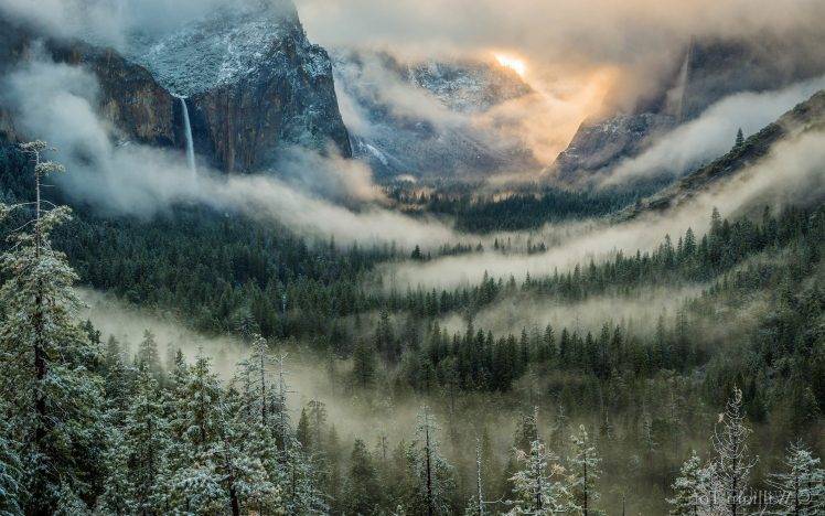 nature, Landscape, Mist, Mountain HD Wallpaper Desktop Background