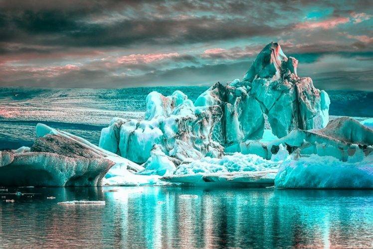 ice, Glaciers, Water, Clouds, Reflection, Iceberg, Antarctica, Nature,  Landscape Wallpapers HD / Desktop and Mobile Backgrounds